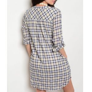 Dresses - 3/$20 NEW Yellow and Navy Plaid Summer Dress Dresses - 3/$20 NEW Yellow and Navy Plaid Summer Dress